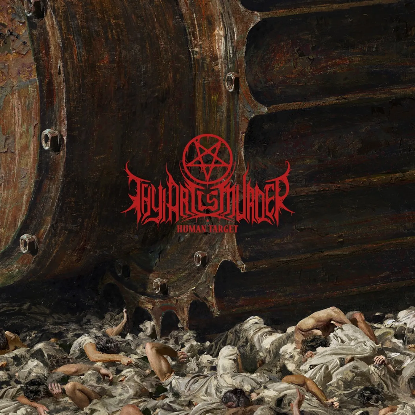 Thy Art Is Murder Human Target (Brown/Black Swirl) Vinyl Record