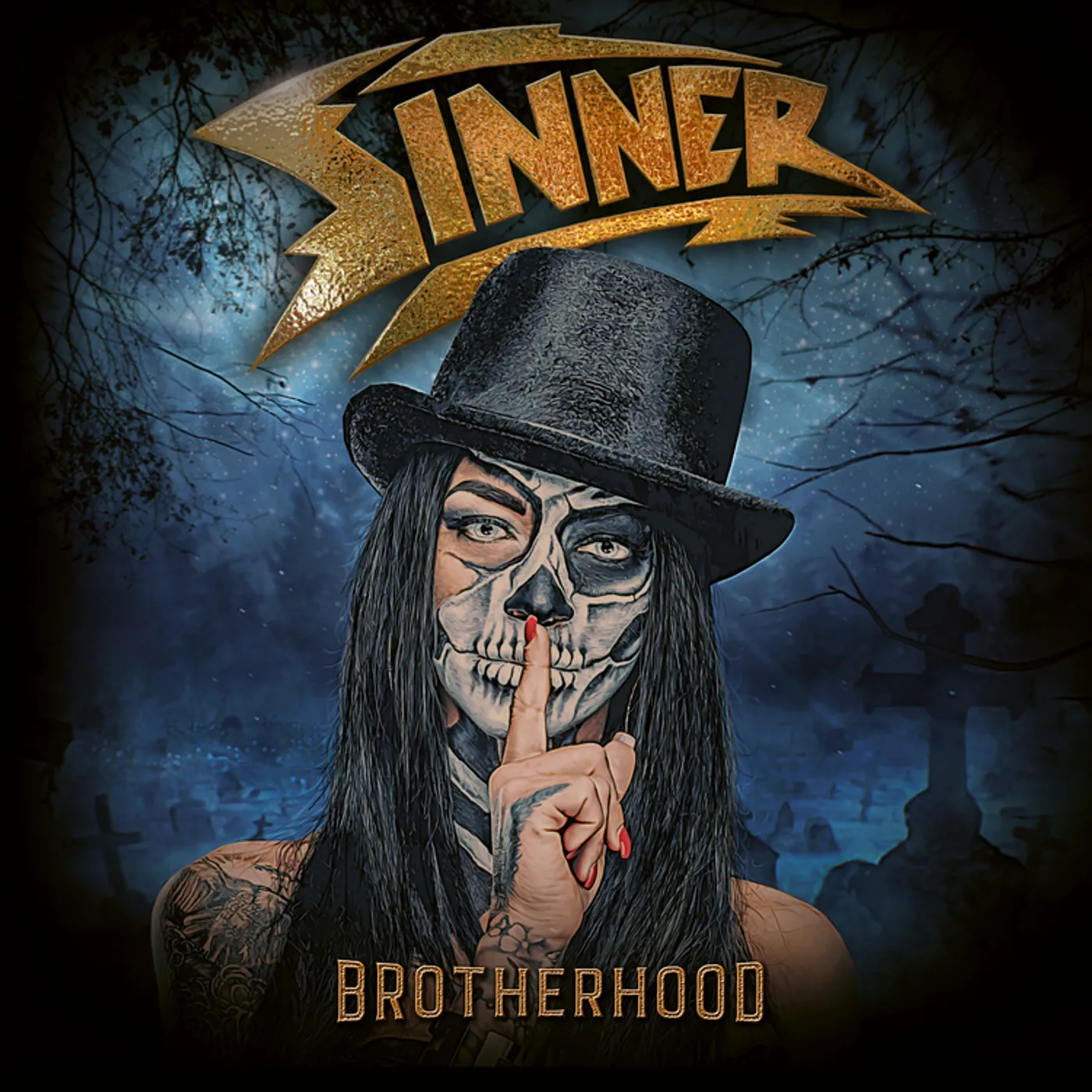 Sinner Brotherhood (CLEAR/BLACK/WHITE MARBLE) Vinyl Record