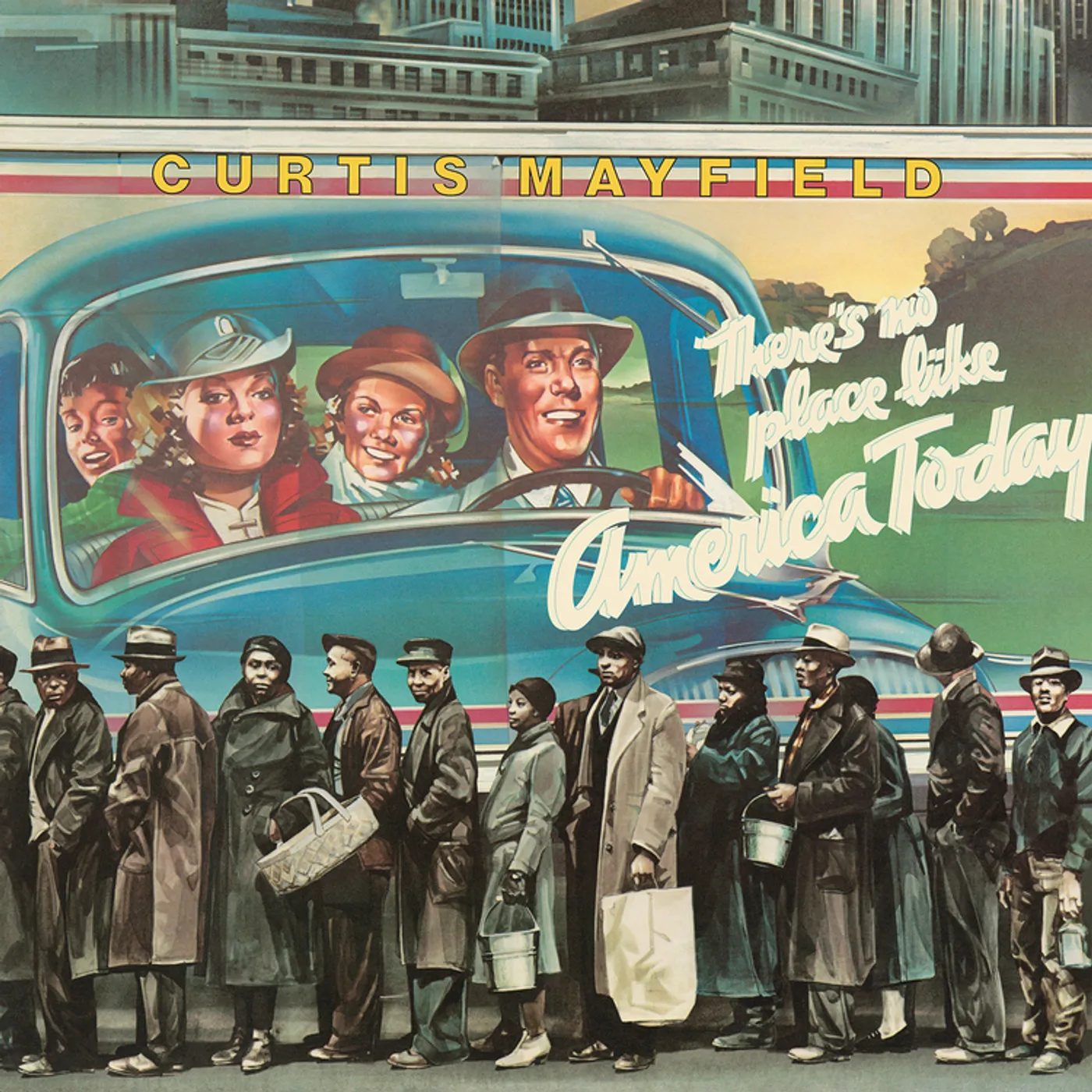 Curtis Mayfield There's No Place Like America (Blue) Vinyl Record