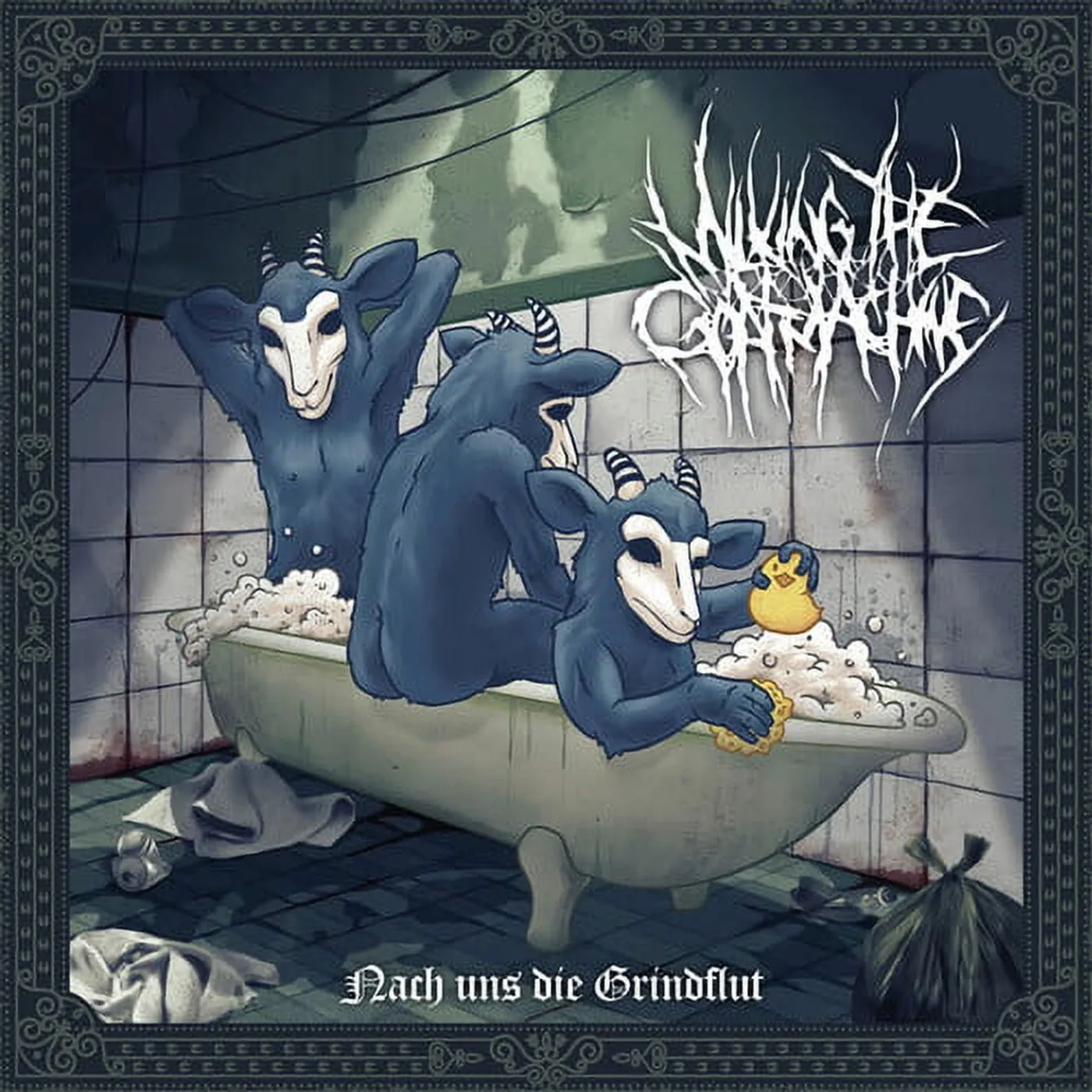 Milking the Goatmachine Nach Uns Die Grindflut  Bathtub Blue Vinyl Record