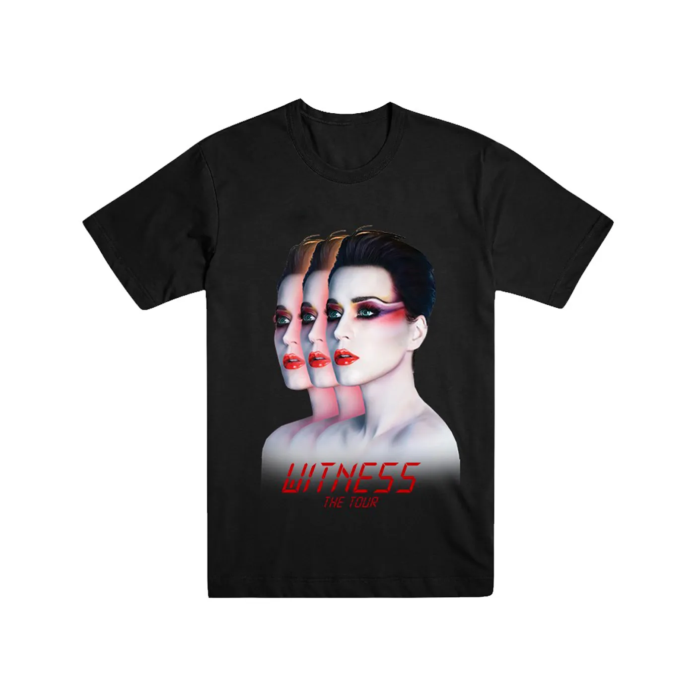 Katy Perry Tour Triptych Black Dateback T-shirt