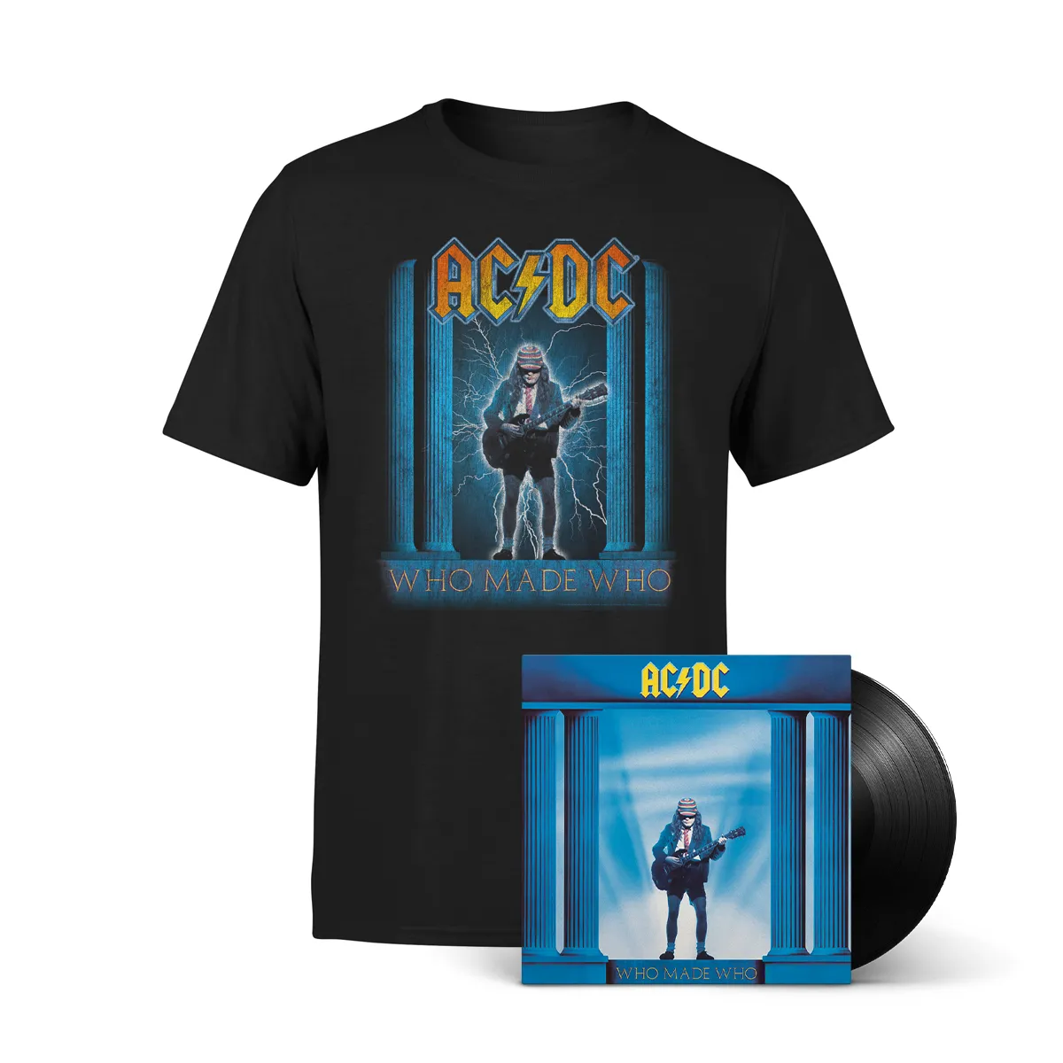 Who Made Who Black Cover Tee + LP