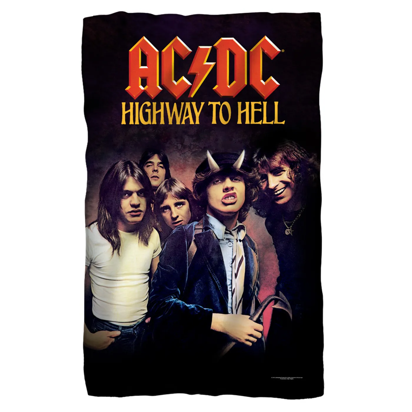 AC/DC - Highway-Fleece Blanket - White [36 X 58]