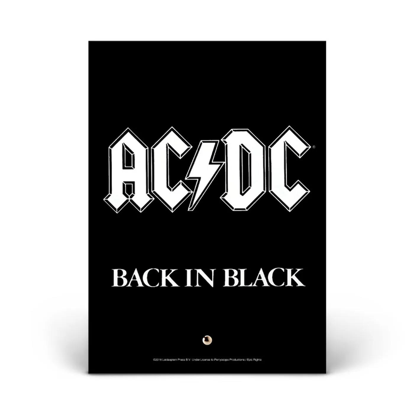 AC/DC Back In Black Glass Photo Print