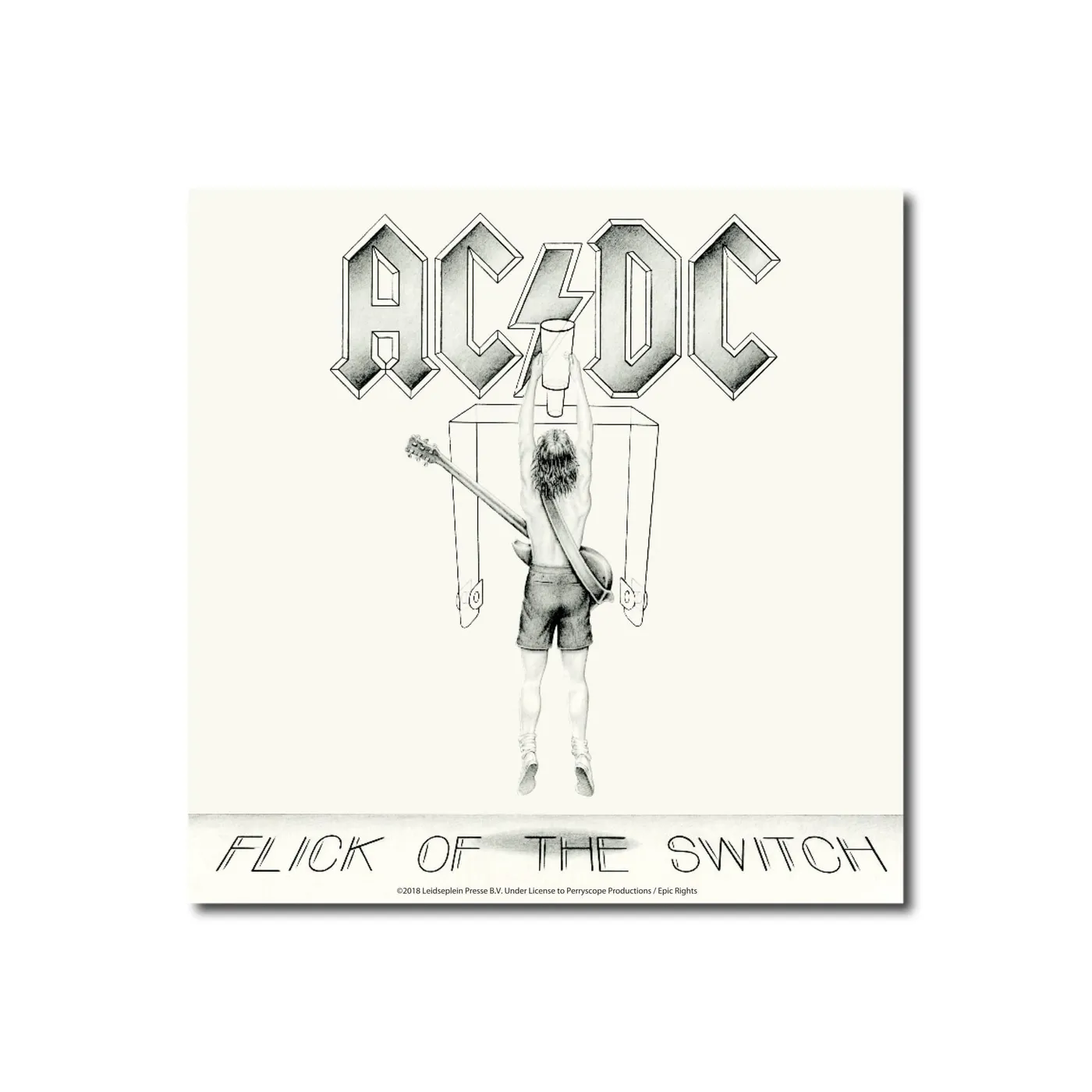AC/DC Flick Of The Switch Ceramic Tile