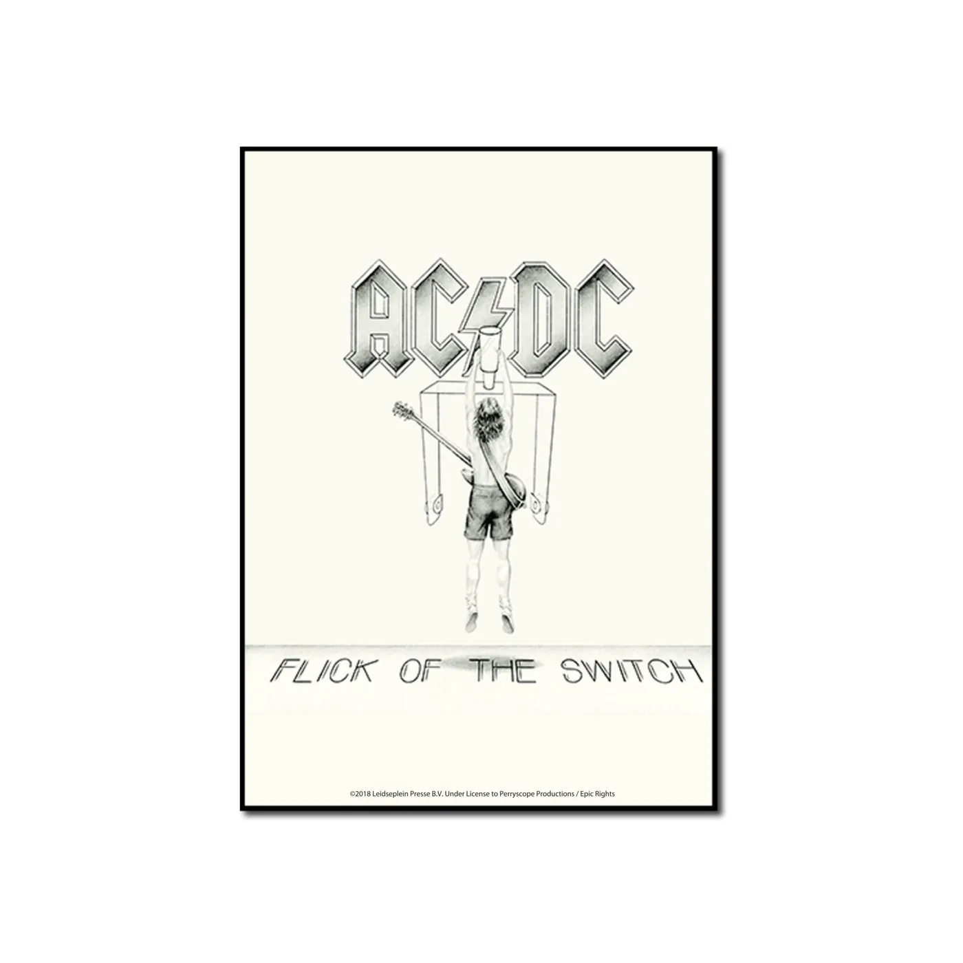 AC/DC Flick Of The Switch Glass Print