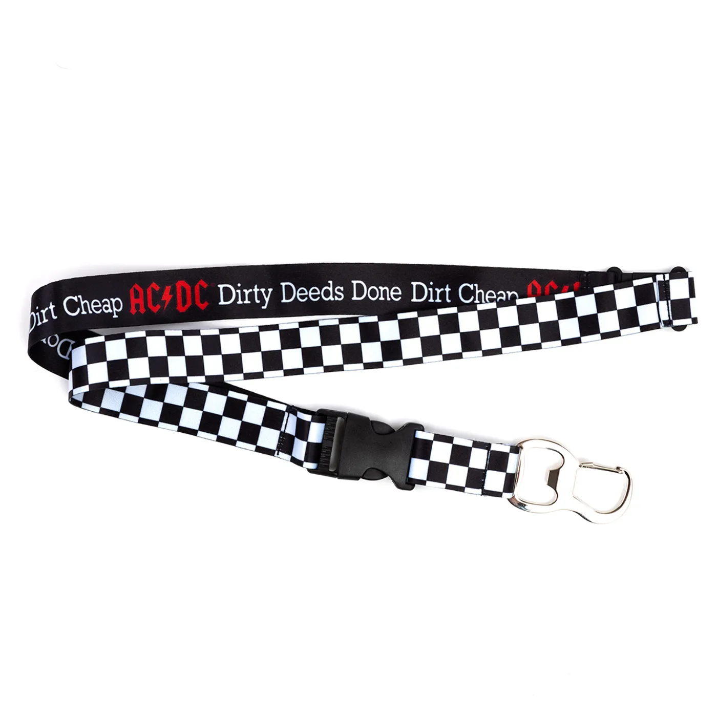 AC/DC Diry Deeds Done Dirt Cheap Black Lanyard/Bottle Opener