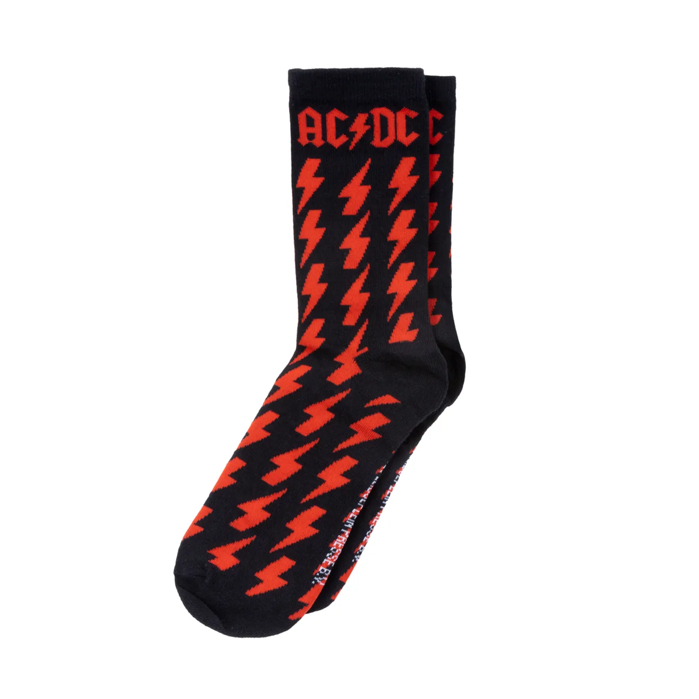 AC/DC Lightning Bolt Red Socks