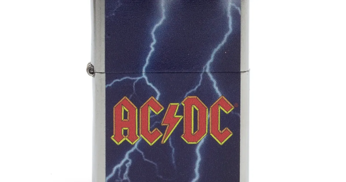 AC/DC Lightning Bolt Night Sky Zippo Lighter