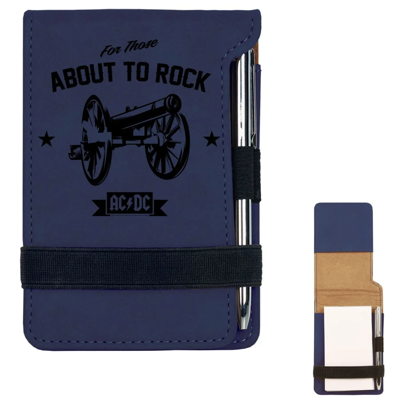 AC/DC Rock Cannon Mini Notepad w/Pen