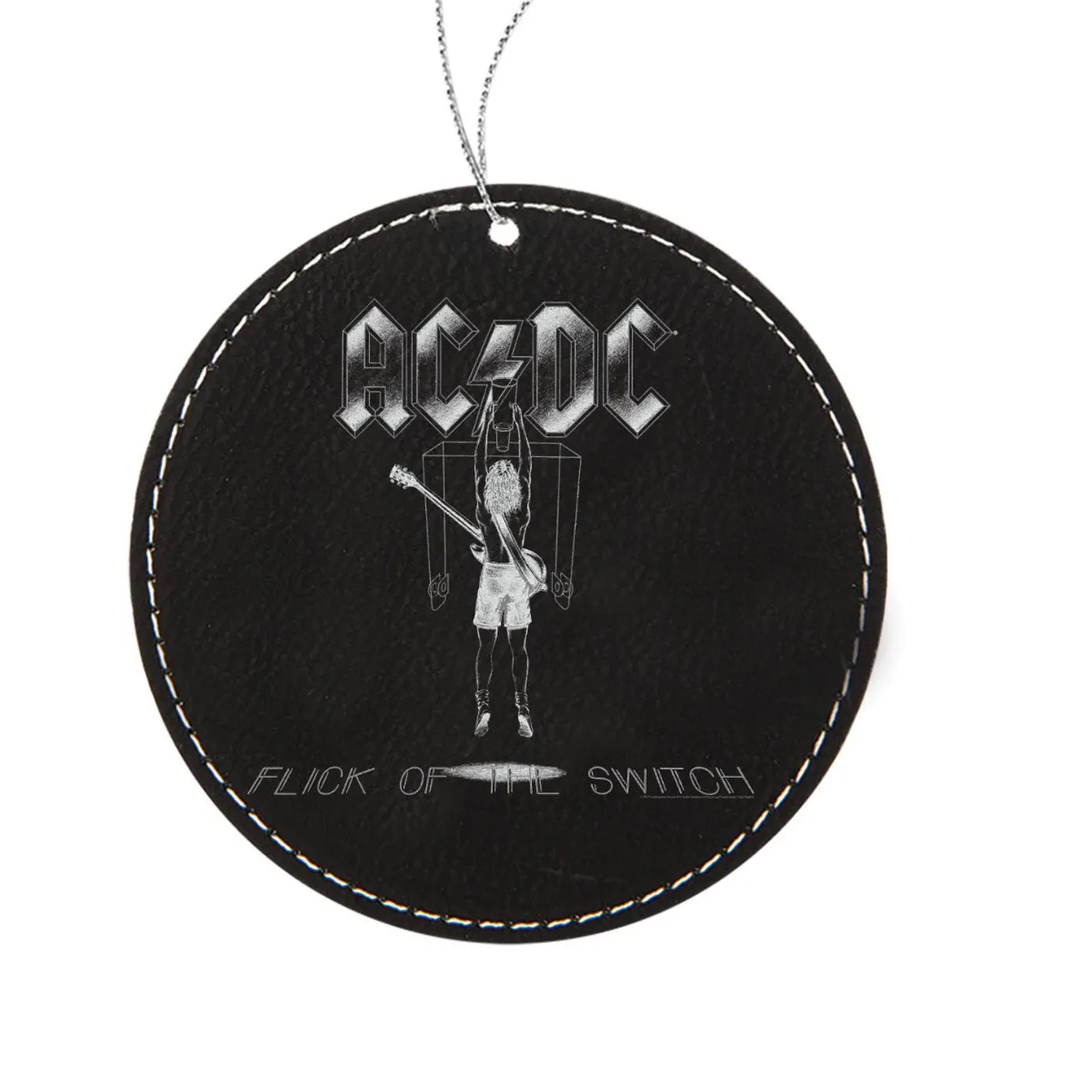 AC/DC Flick Of The Switch Leatherette Ornament