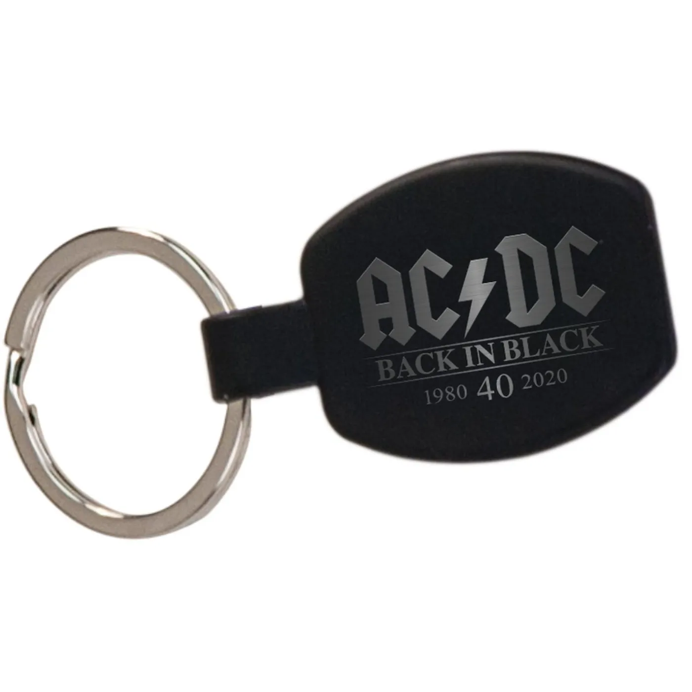 AC/DC Back In Black 40th Anniversary Laser Engraved Keychain