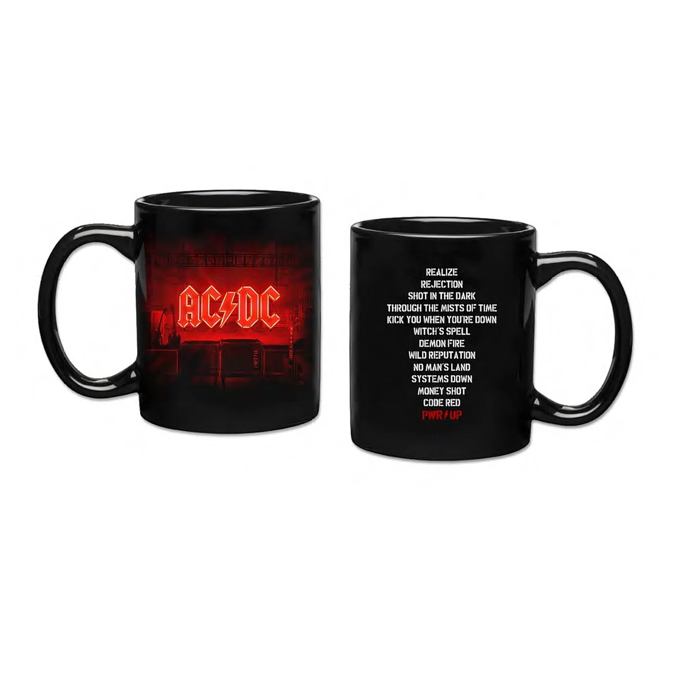 AC/DC POWER UP 11oz Black Coffee Mug