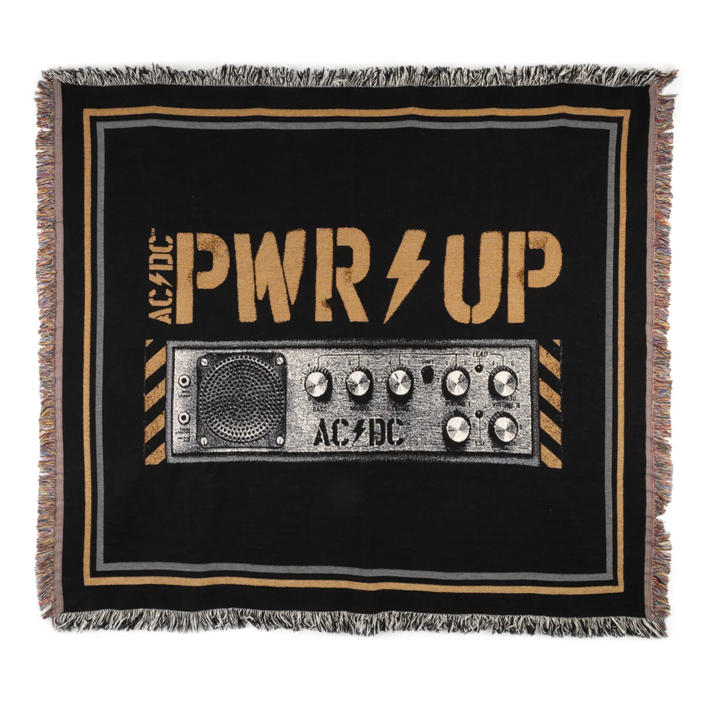AC/DC PWR Up Knobs Throw Blanket