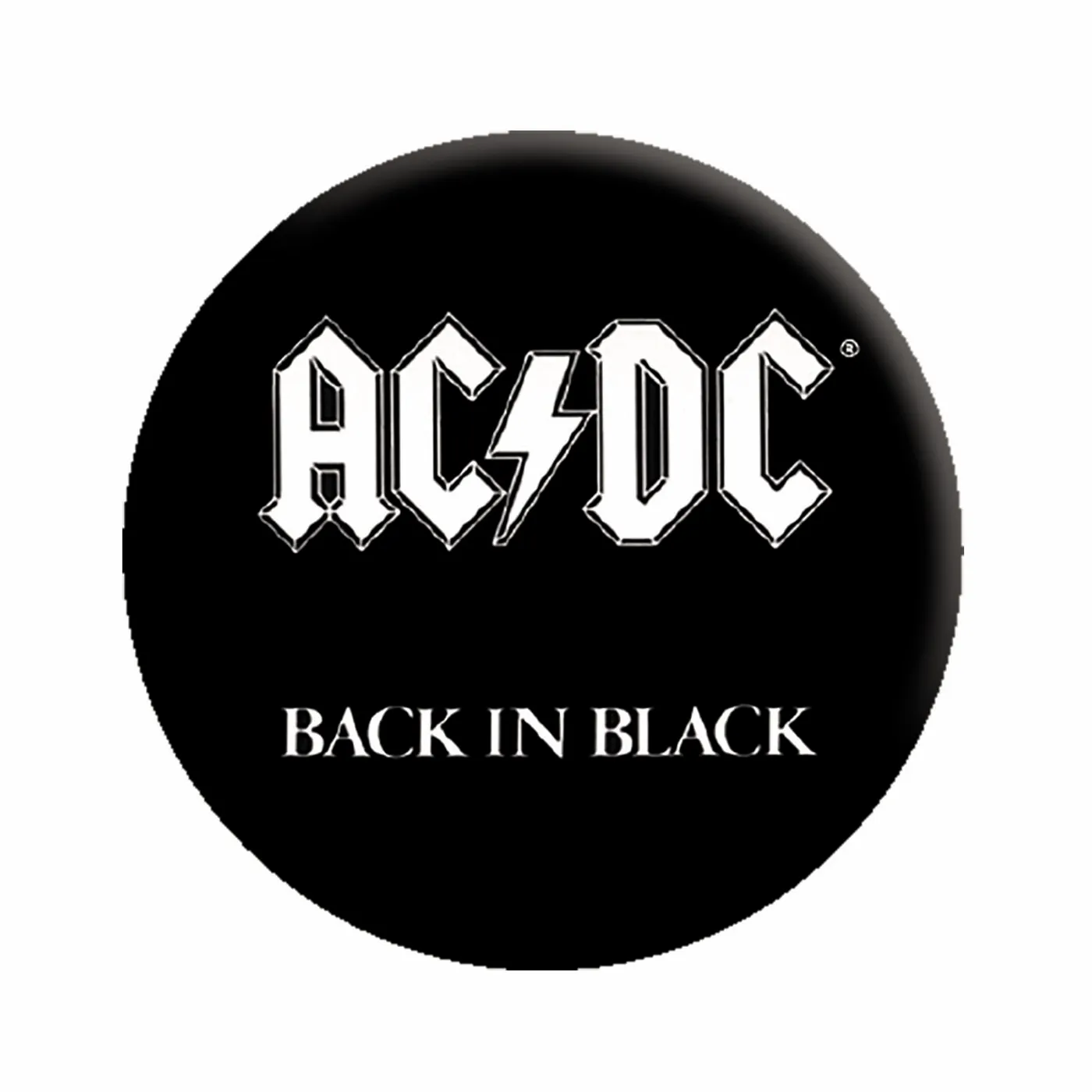 AC/DC Back in Black 1.25" Button