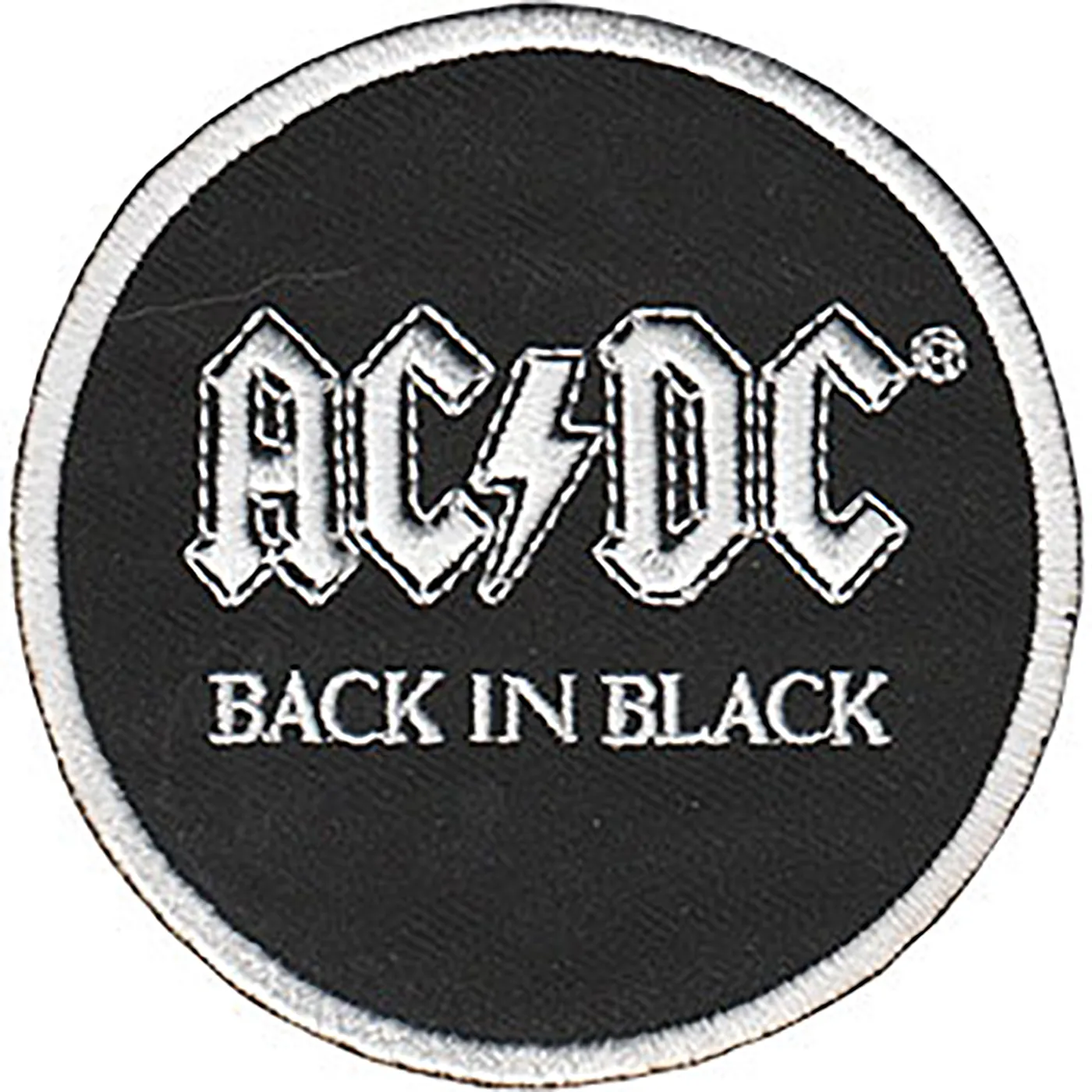 AC/DC Back in Black 3" Round Patch