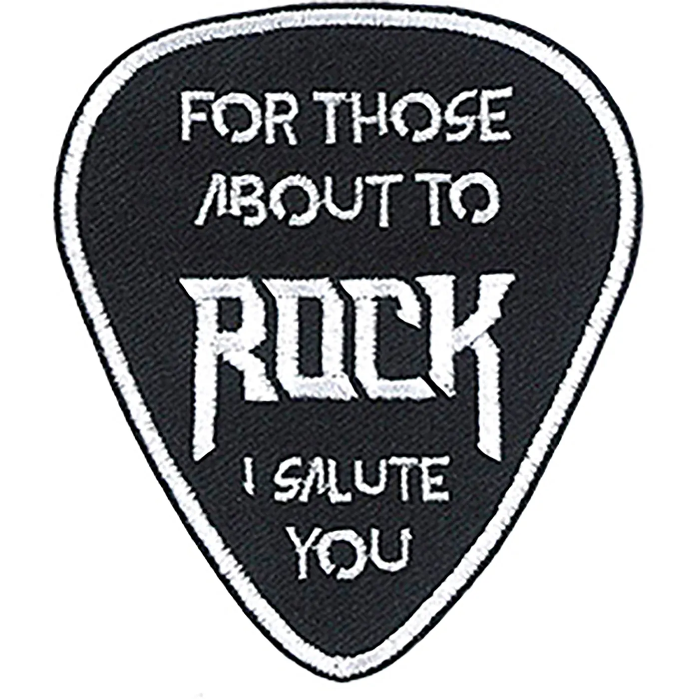 AC/DC I Salute You 2.7"x3.2" Patch (Vinyl)