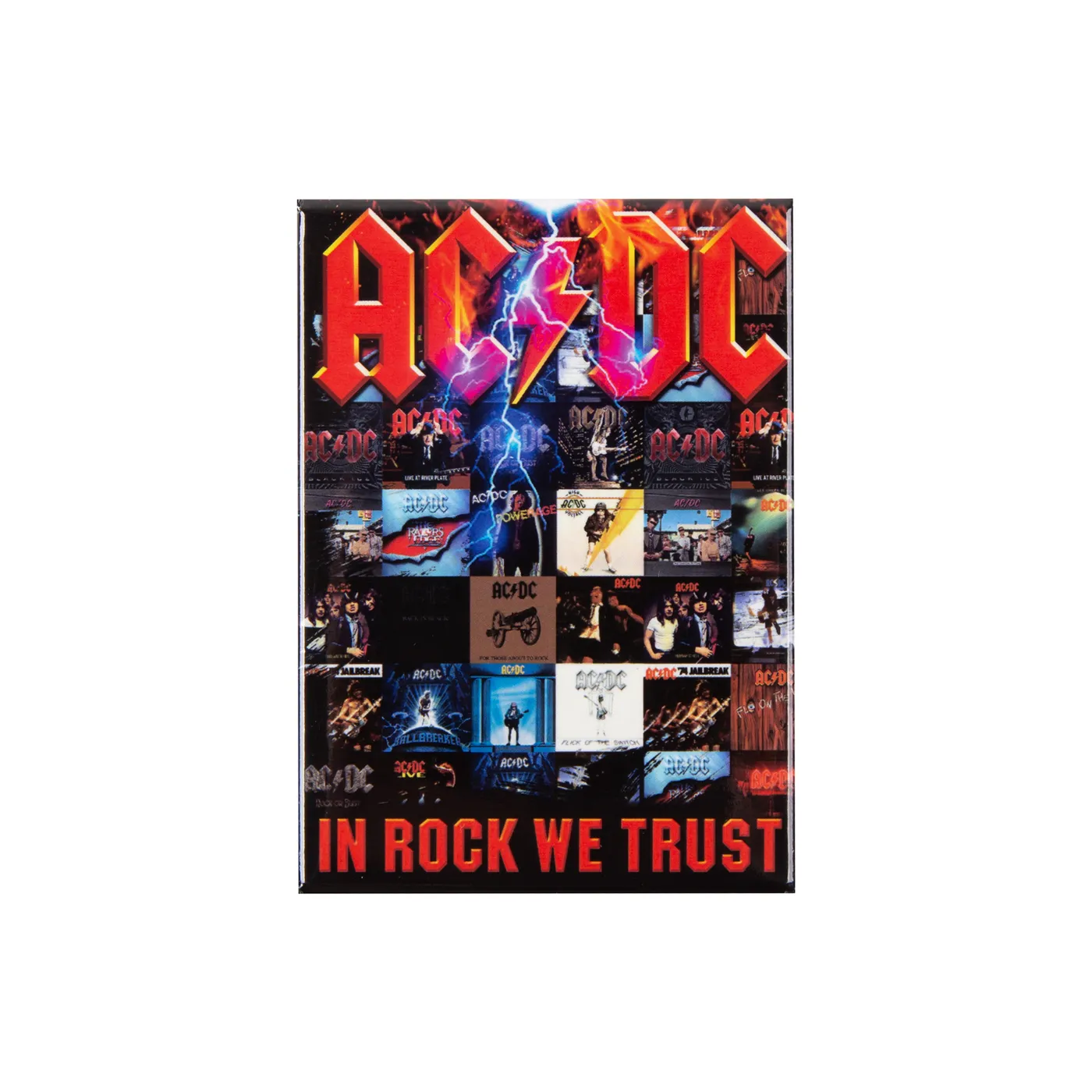 AC/DC - In Rock We Trust Flat Magnet (2.5" x 3.5")