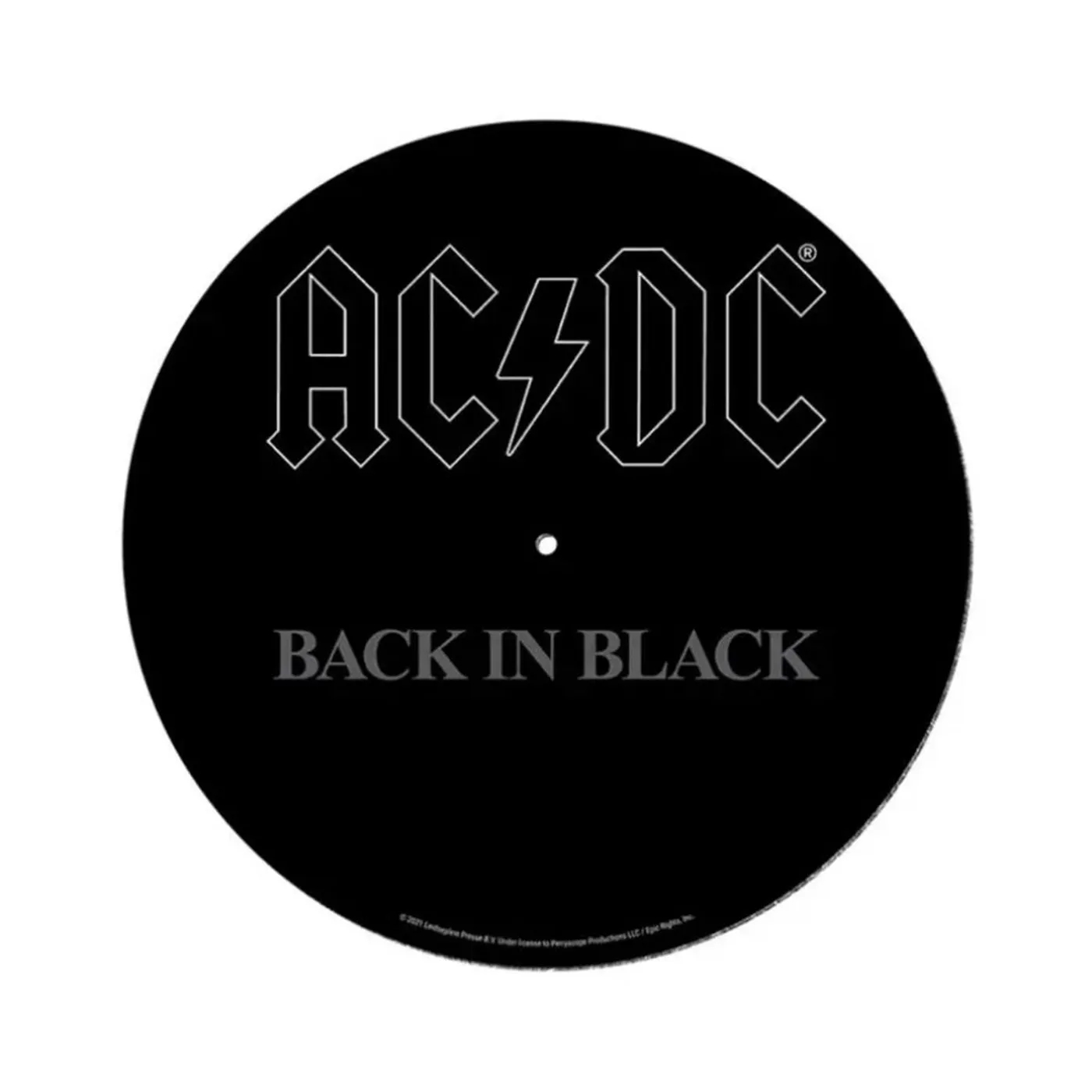 AC/DC Back In Black Record Slip Mat