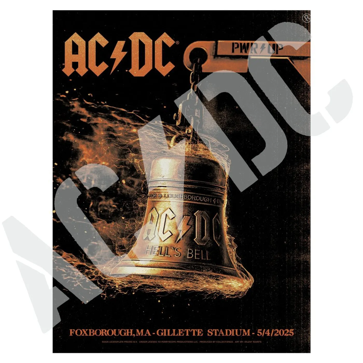 AC/DC Foxborough PWR UP Tour Poster
