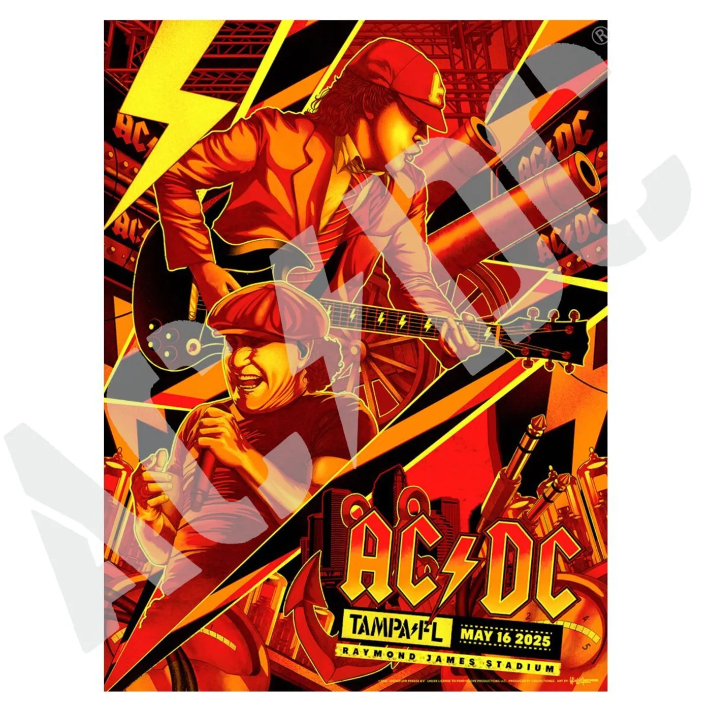 AC/DC Tampa PWR UP Tour Poster