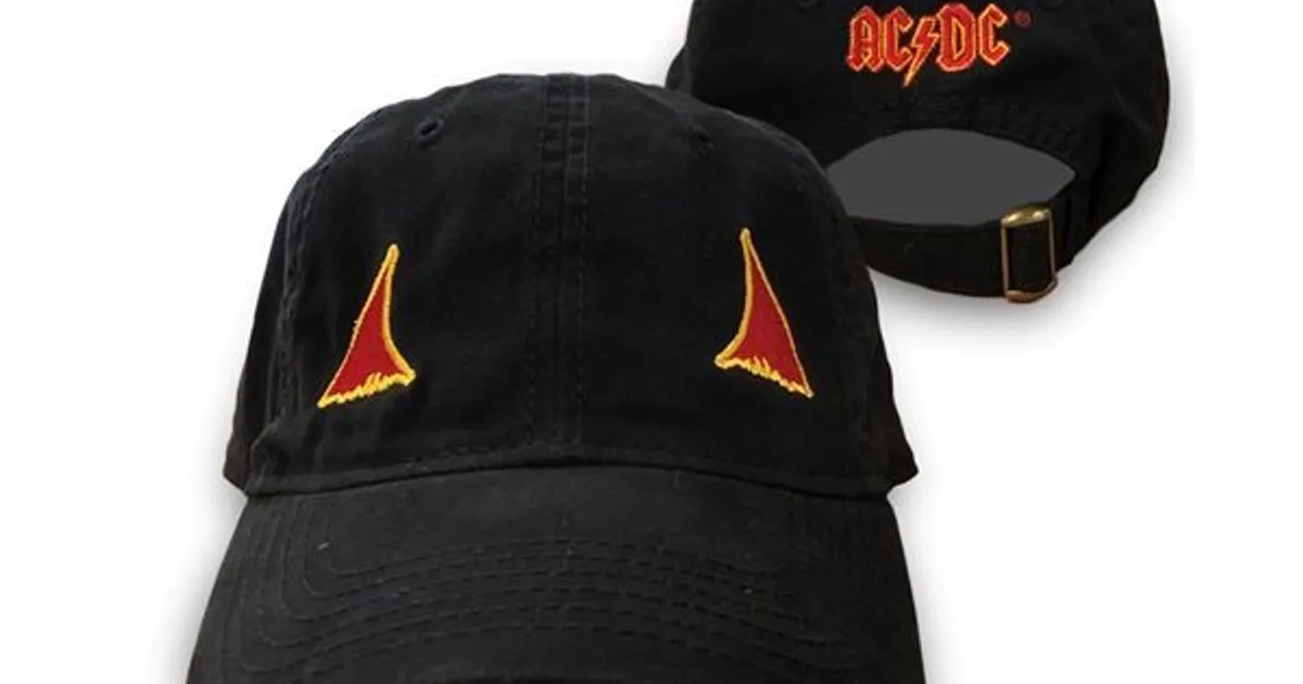 AC/DC Devil Horns Unstructured Hat
