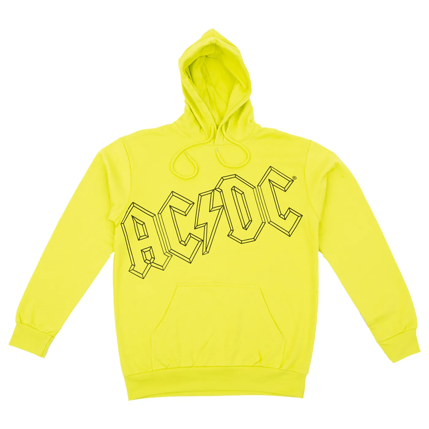 AC/DC Yellow Pullover Hoodie (Medium)