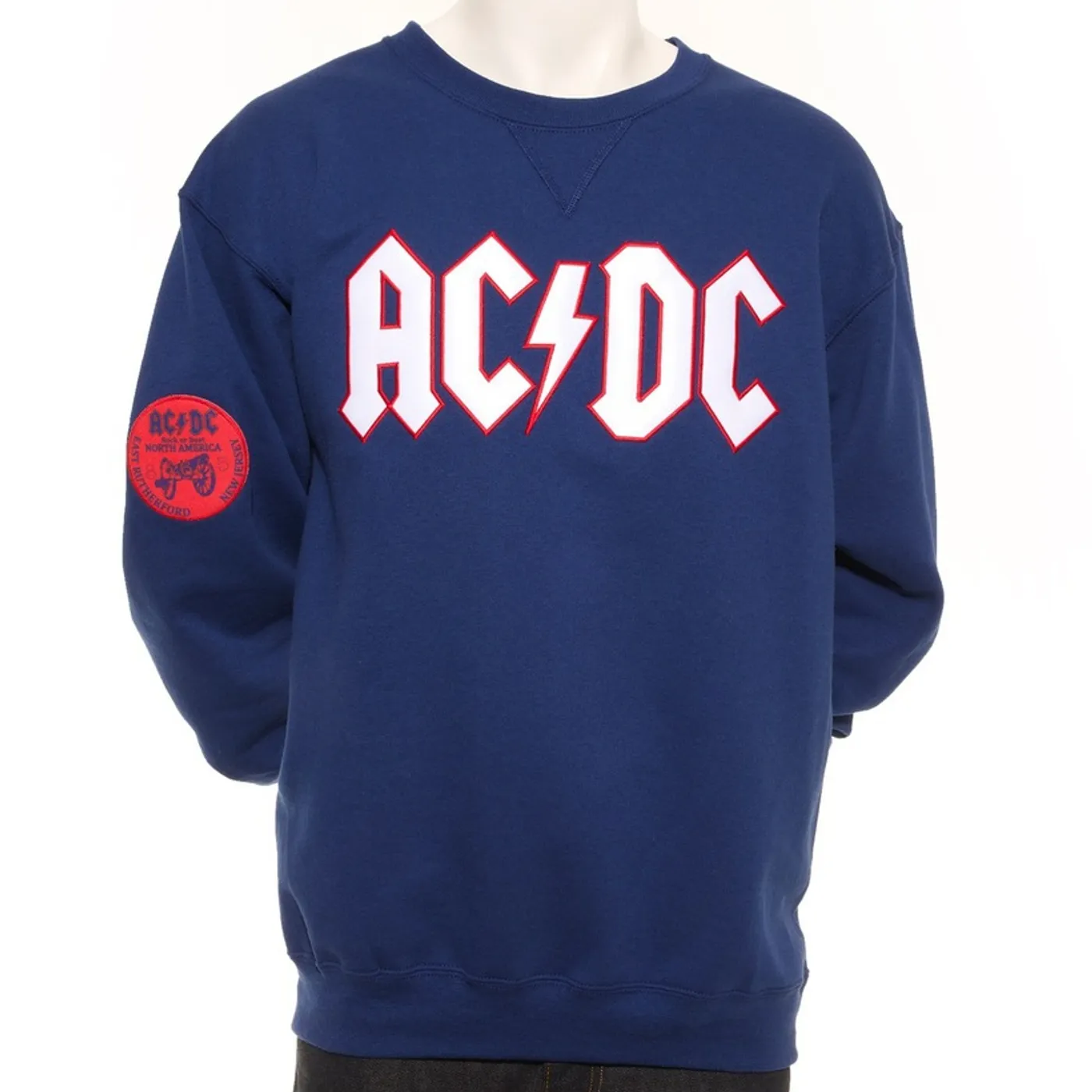 Team AC/DC New York Crew Neck Fleece Sweatshirt