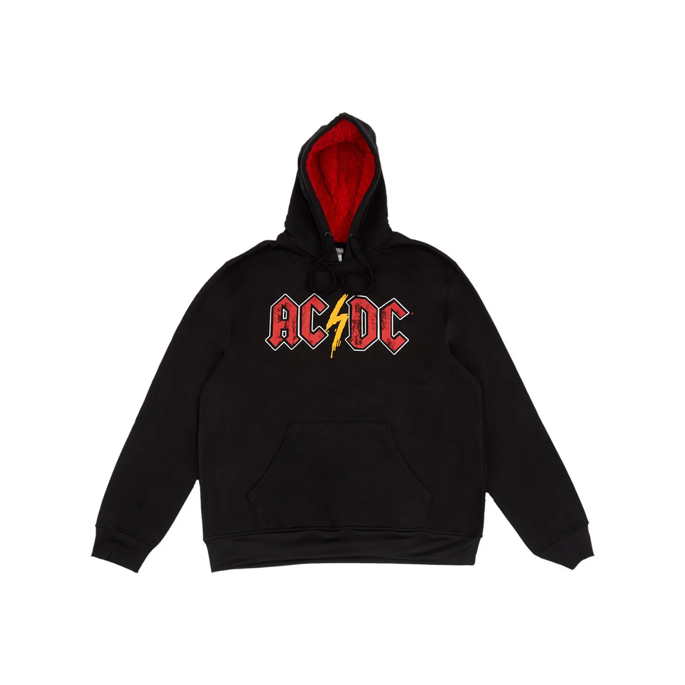 AC/DC Red Logo Bolt Black Hoodie