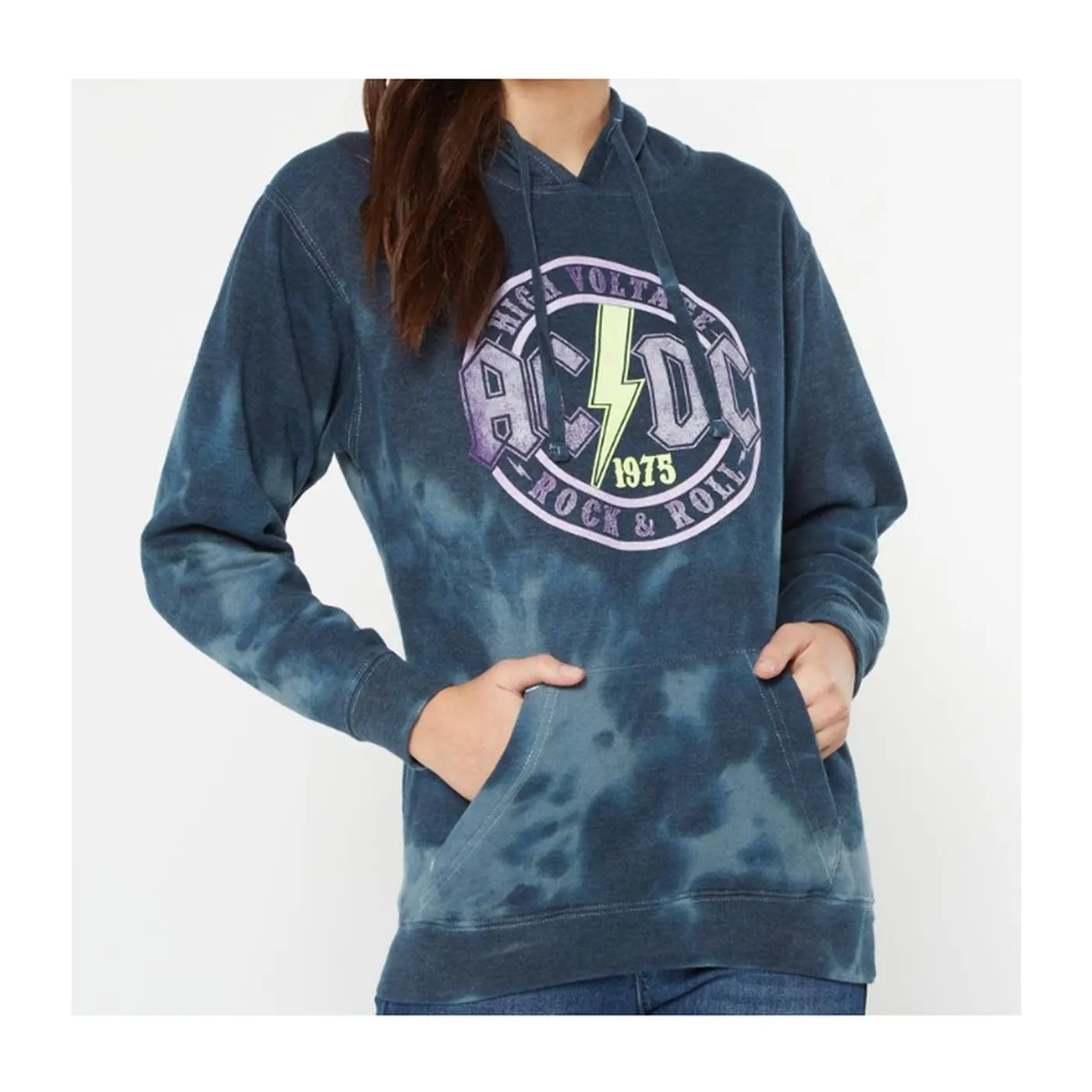 AC/DC High Voltage Tie Dye Hoodie