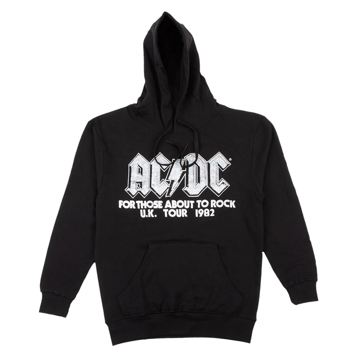 AC/DC For Those About to Rock UK Tour 1982 Black Pullover Hoodie