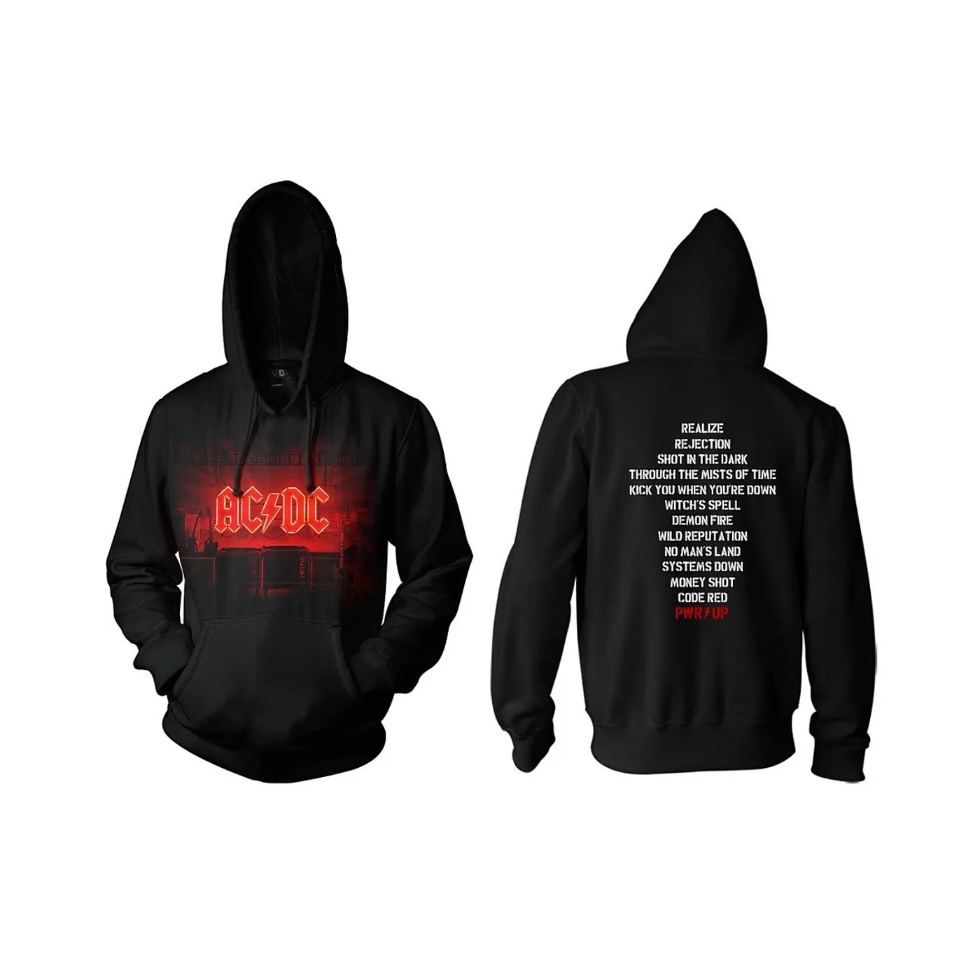 AC/DC POWER UP Logo Silhouette Hoodie