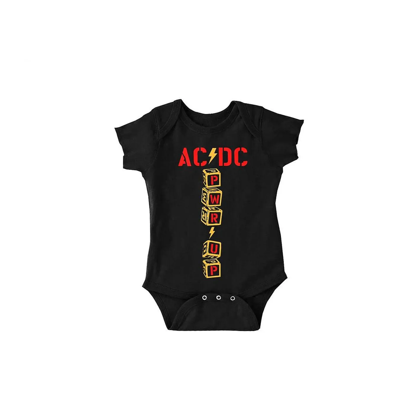 AC/DC PWR/UP Vertical Blocks Onesie
