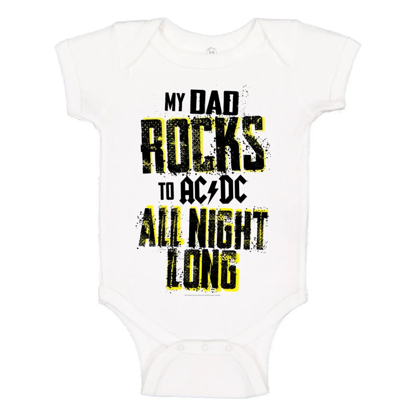 AC/DC Dad Rocks All Night Long Onesie