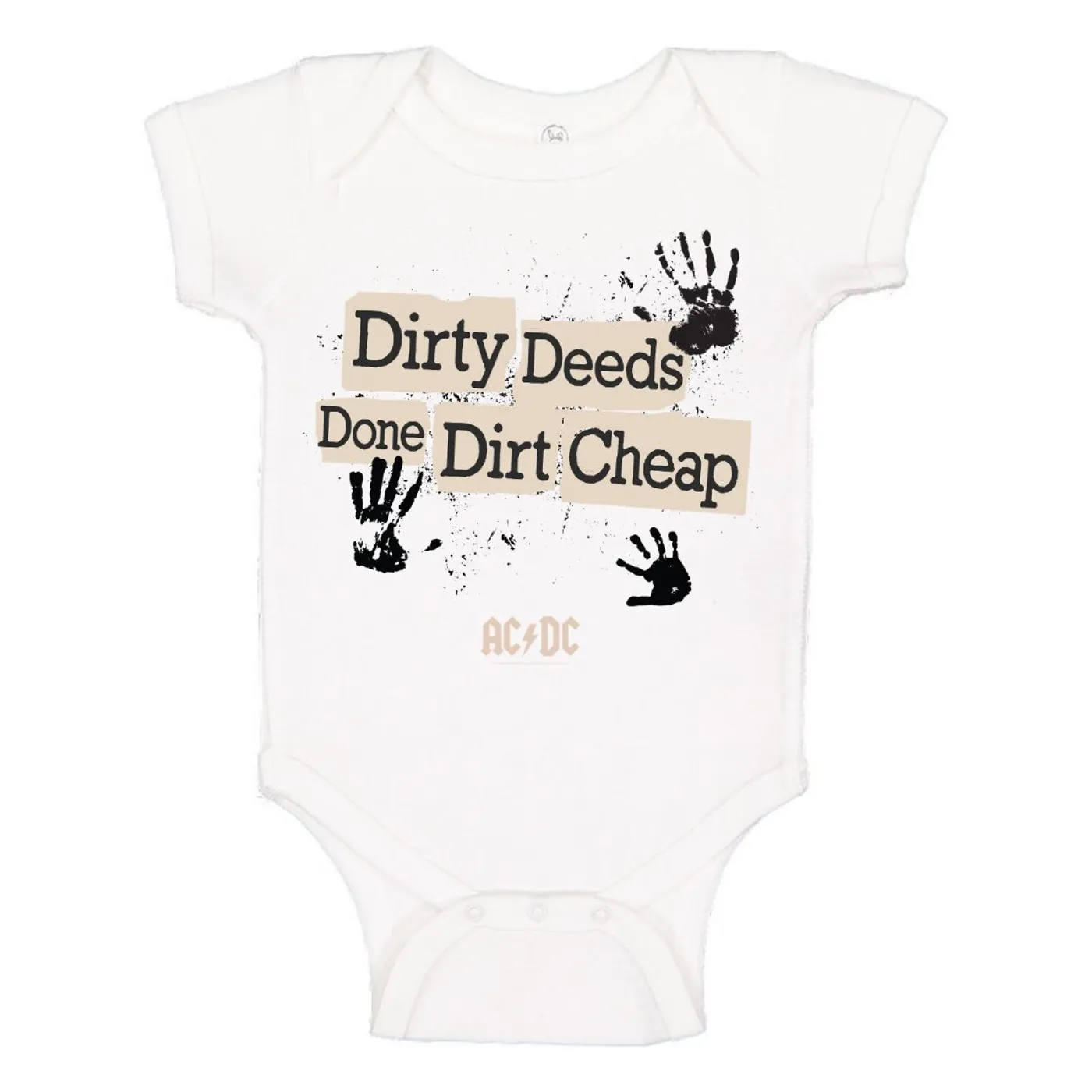 AC/DC Dirty Hands Onesie