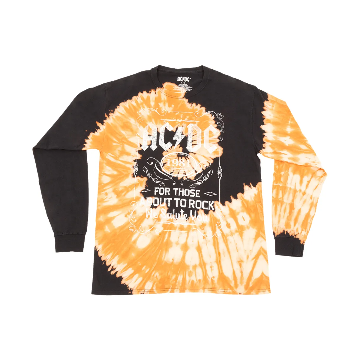 For Those About to Rock Tie Dye Longsleeve T-shirt