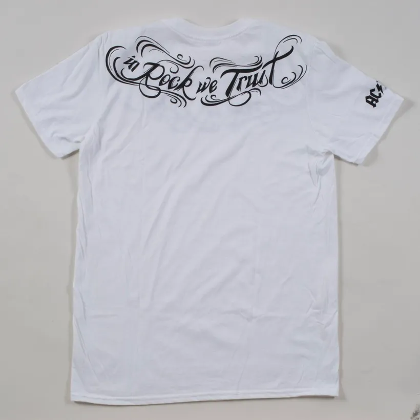 Tattoo Script Rock Or Bust T-Shirt