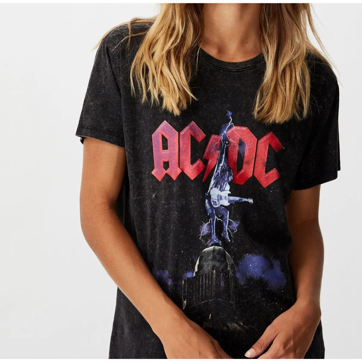 Stiff Upper Lip Angus on Tower T-shirt