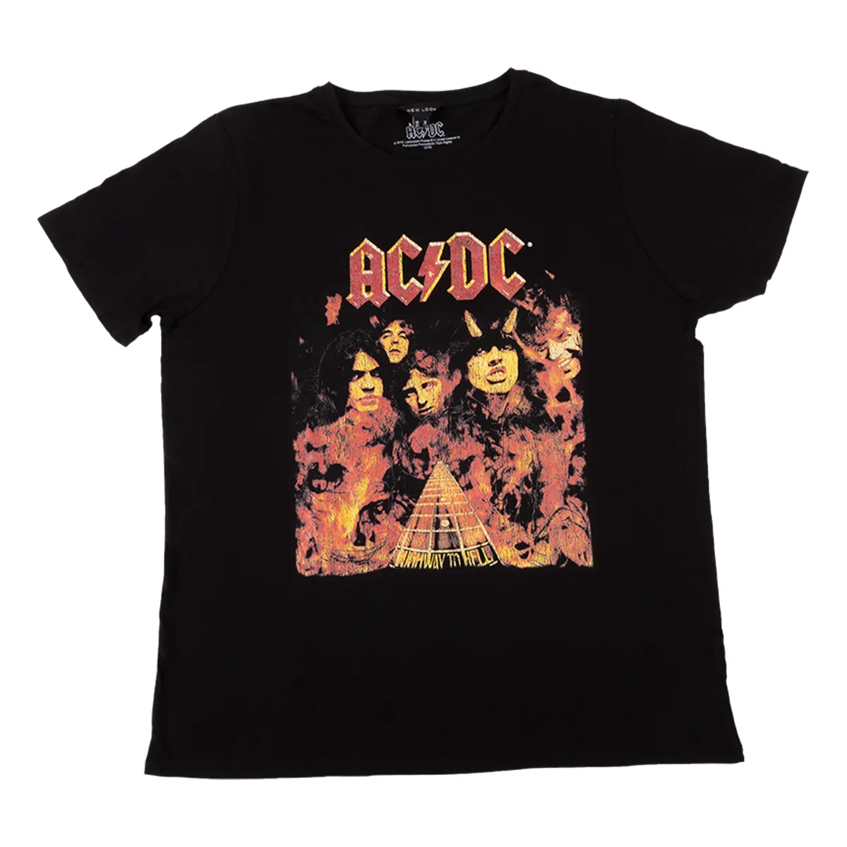 Highway to Hell Distressed Album Cover Ladies T-shirt