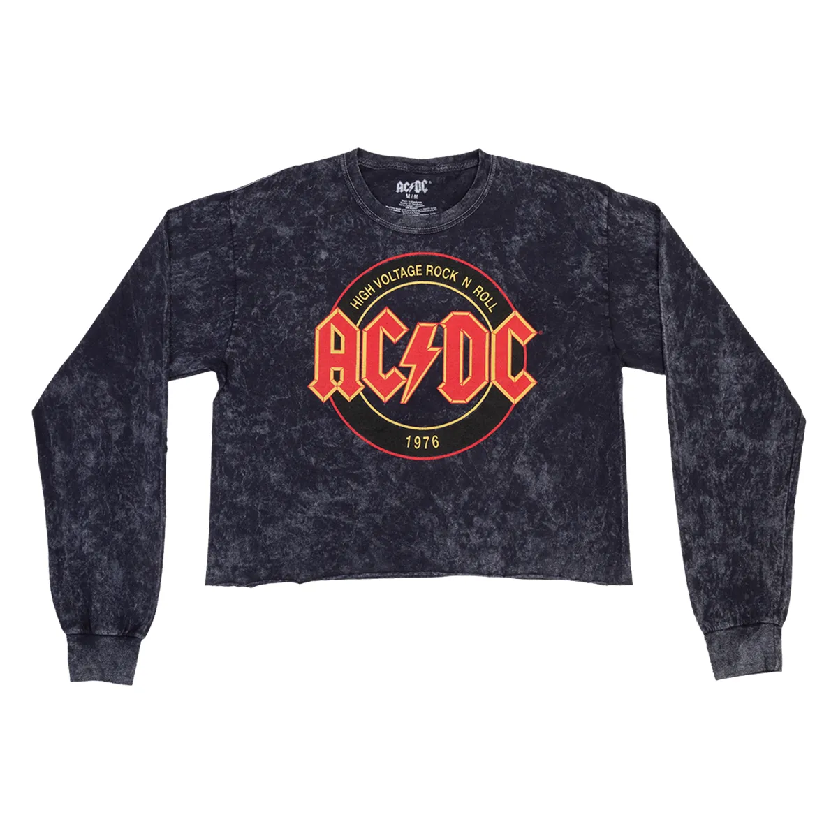 High Voltage Longsleeve Crop Top T-shirt