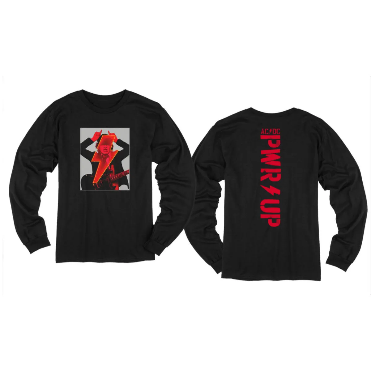 Angus Devil Frame Black Long Sleeve T-Shirt