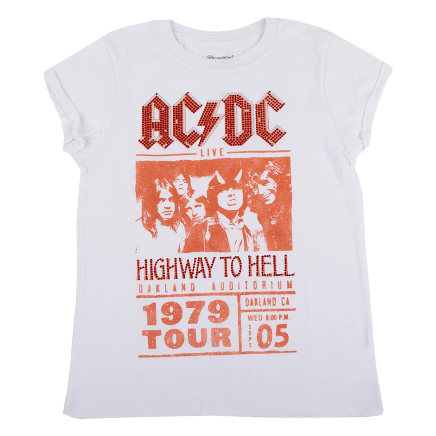 AC/DC 1979 Highway to Hell World Tour Crystal T-shirt