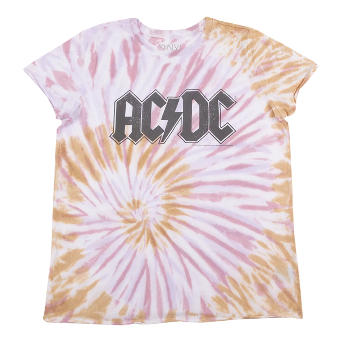 White, Purple and Yellow Tie Dye T-shirt