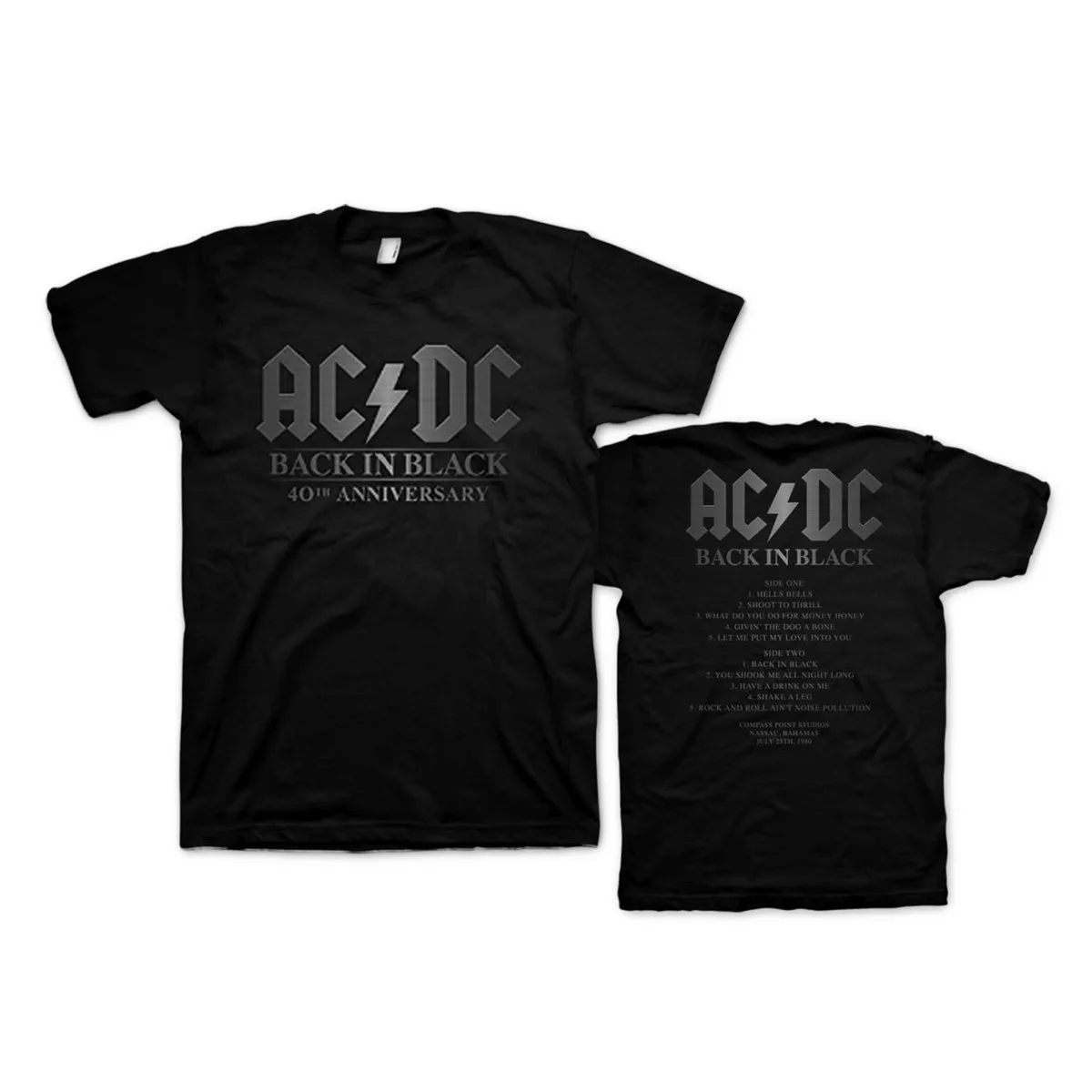 Official Back in Black 40th Anniversary T-Shirt