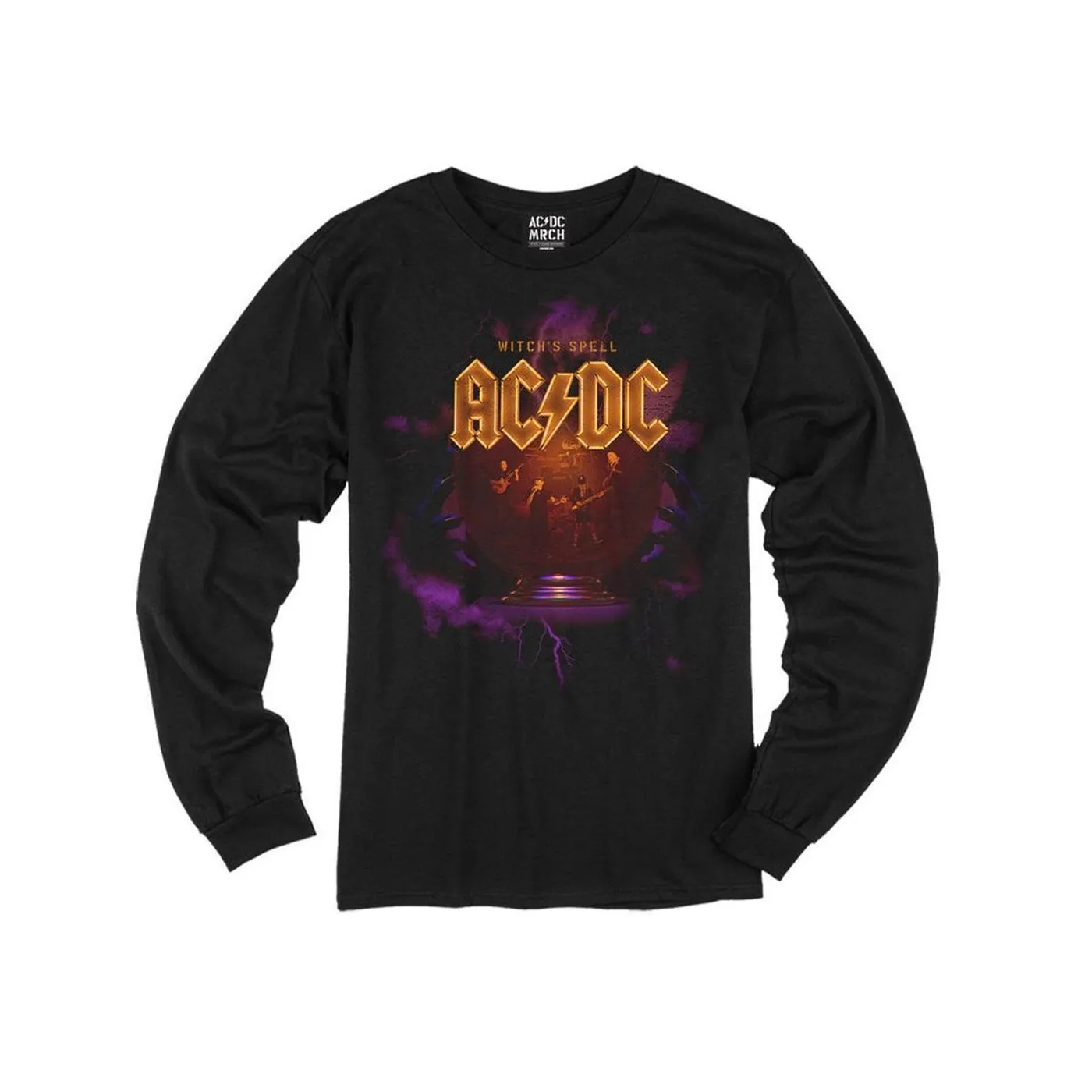 AC/DC Witch's Spell Crystal Ball Longsleeve T-shirt