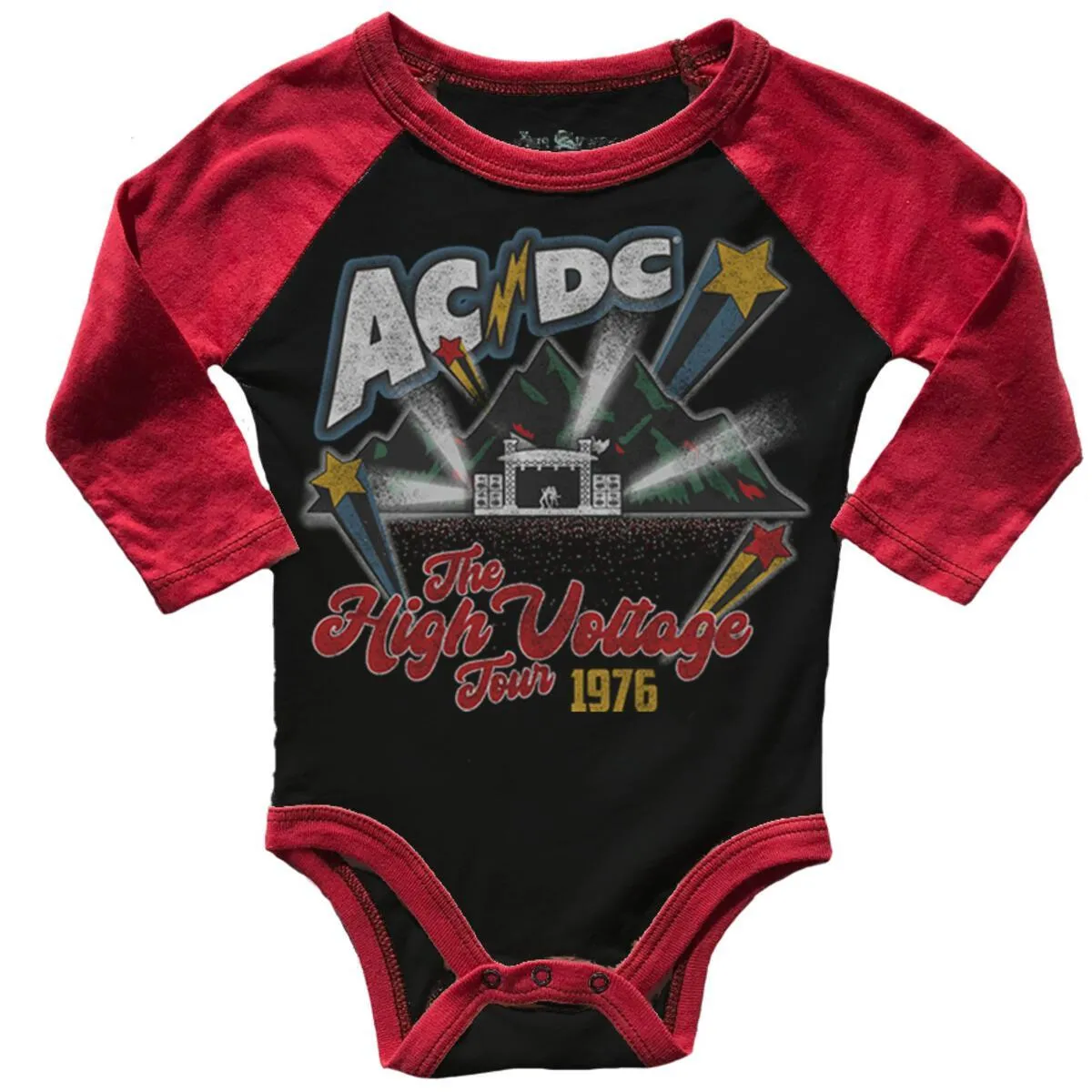 The High Voltage Tour Graphic Raglan Onesie