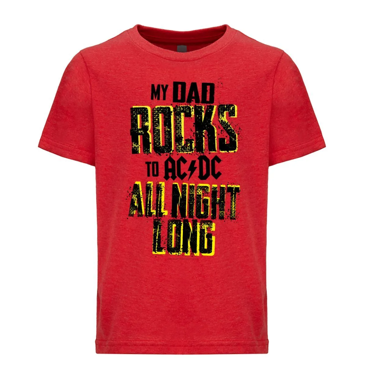 Dad Rocks All Night Long Youth Tee