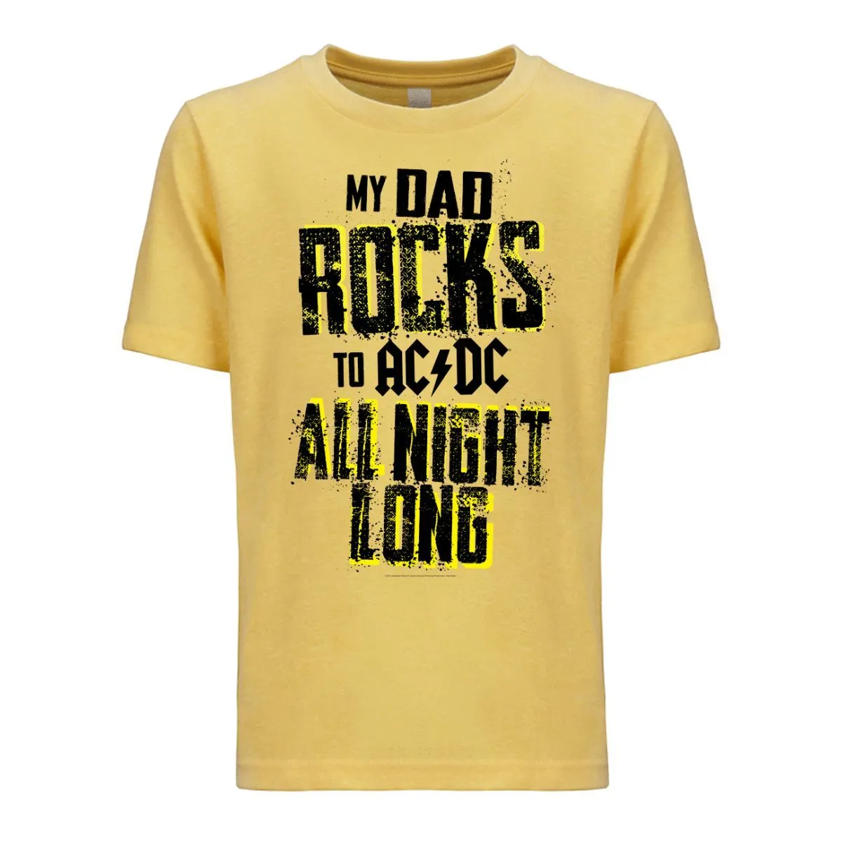 Dad Rocks All Night Long Youth Tee