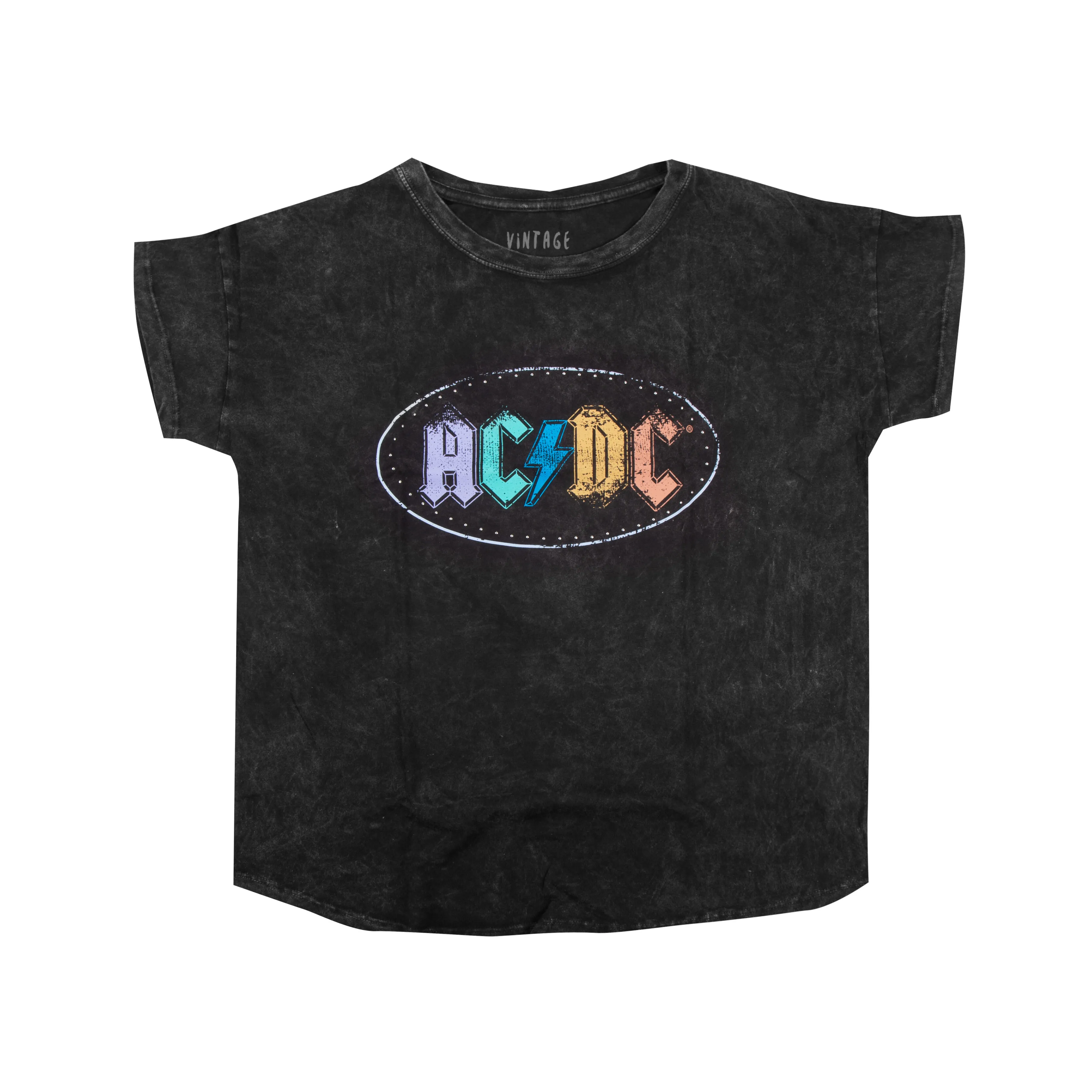 Multicolor Circle Logo Charcoal T-Shirt