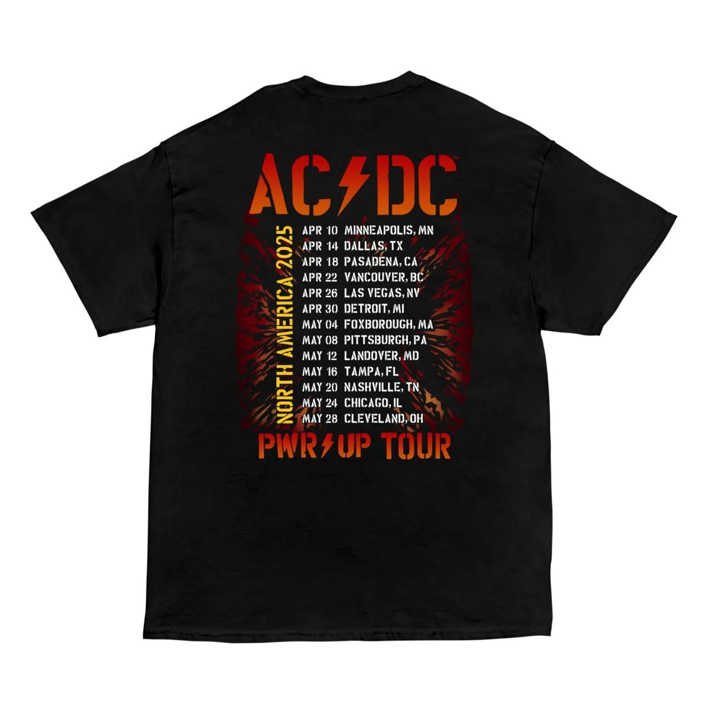 AC/DC Angus Bolts PWR UP Tour T-Shirt